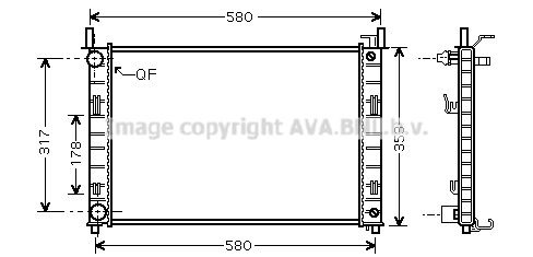 AVA QUALITY COOLING Radiators, Motora dzesēšanas sistēma FD2324